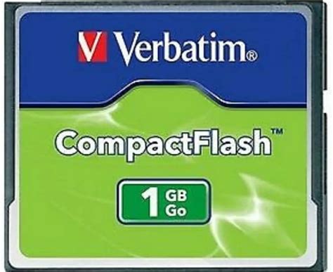 Verbatim 47010 1GB Compact Flash CF Card for 